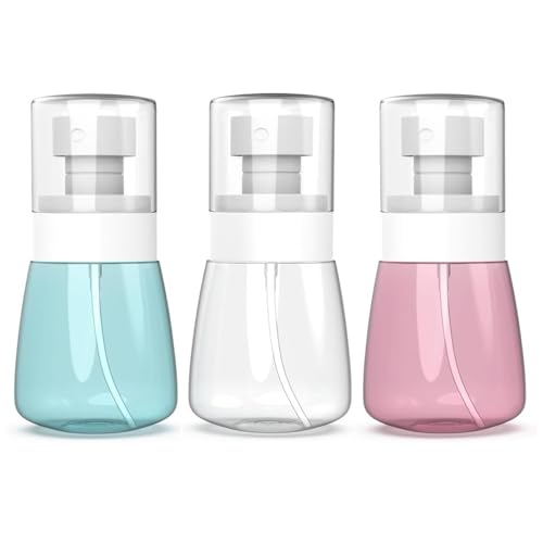 3 Pack Small Spray Bottle 1 oz/30ml Travel Size Fine Mist Mini Empty Spray Bottles - Leak Proof - for Toners, Perfume, Face & Hair Mist (3 color)