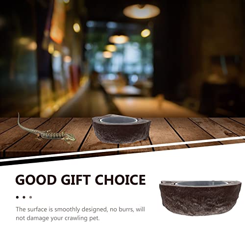 Water Feeder Dog Bowls Gecko Feeding Cup Cat Food Bowl Magnetic Gecko Feeding Ledge Puppy Bowls Gecko Water Dish Turtle Accessories Reptile Accessory Resin Pet Supplies Feed Water
