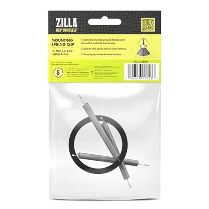 Zilla Mounting Spring Clip, Fits Most Lighting Domes (Pack of 3) - size: One Size (Pack of 3)