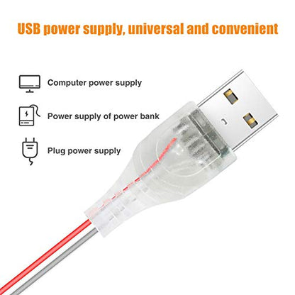 Plant Grow Light Strip 2835 SMD IP66 Waterproof Full Spectrum LED Light for Indoor Plants, Greenhouse, Aquarium, Garden, Flowers, Veg - USB Interface