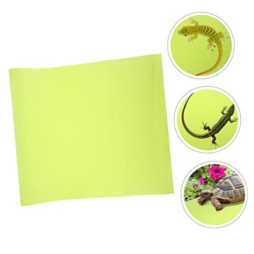 Sosoport Crawling Carpet Reptile Hammock Snake Tank Mat Bearded Dragon Gecko Accessories - color: Light Green