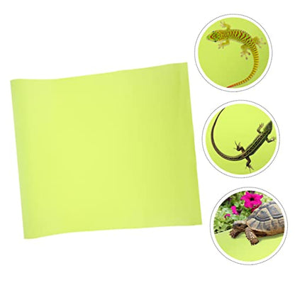 Sosoport Crawling Carpet Reptile Hammock Snake Tank Mat Bearded Dragon Gecko Accessories - color: Light Green