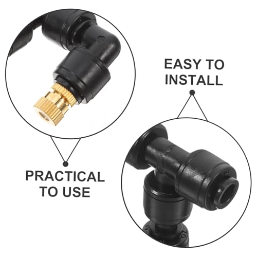 DECHOUS Adjustable Misting Nozzle for Reptile Tanks Fine Mist Sprayer with Full Rotation for Terrarium Humidification and Cooling and Play Installation Versatile Irrigation