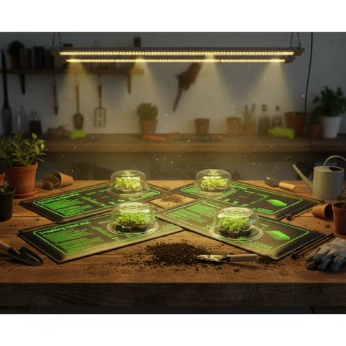 4 Pack Seedling Heat Mat for Plants Seed Starting, Waterproof 10"x 20" Warming Mat Plant Heating Pad for Seed Germination, Indoor Growing, Hydroponic, Greenhouse - size: 10×20"-4P