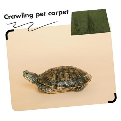 Reptile Carpet Mat for Bearded Dragon and Tortoise Washable Substrate Liner Moisture Retaining Bedding for Terrarium Easy to Clean Reusable Habitat Decor - size: 60.00X40.00X0.50CM