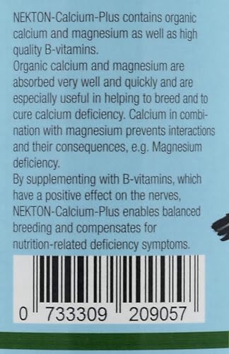 Nekton Calcium Plus - Calcium with Magnesium & Vitamins, White, 330g/11.64 oz - size: 330g / 11.64oz