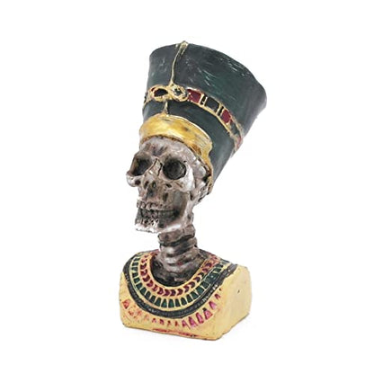 Skull Pharaoh Statues Reptile Small Figurine Sculpture Aquarium Terrarium Fish Tank Decorations Ornament Egypt Turtle Lizard Tanks Egyptian Décor