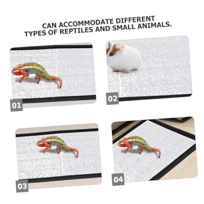 BESPORTBLE Self-Heating Pet Mat with Reflective Film Insulated Heating Pad for Reptiles and Small Animals Efficient Temperature Retention Easy to Clean for Cats and Dogs - size: 30.00X16.00X0.10CM