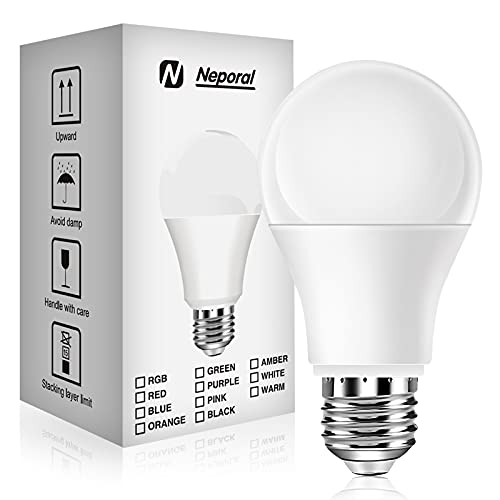 Full Spectrum Light Bulb, 6000K Natural Light Bulb, LED Light Bulb 9W 60W Equivalent, Sun Light Bulbs A19, E26/E27, 1 Pack - color: 6000k Daylight, size: 1 Count (Pack of 1)