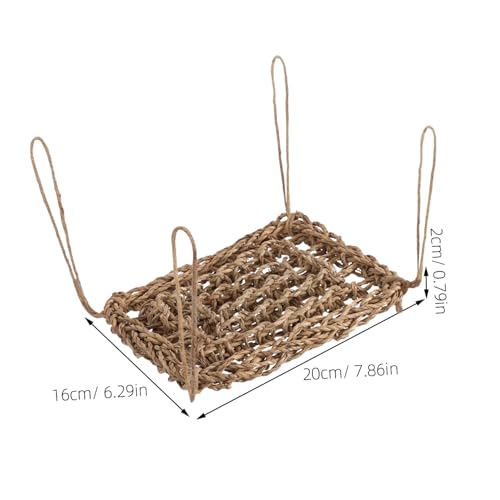 VICASKY Hammock for Bearded Dragon Woven Reptile Swing Bed Hammock for Pets Easy to Clean for Hamsters Squirrels and Lizards