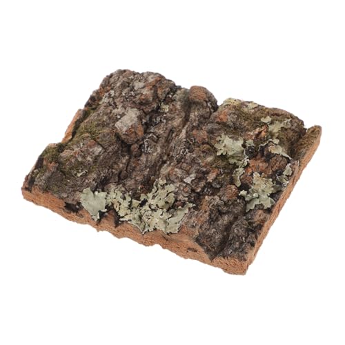 SUPVOX Natural Cork Bark for Reptile Tank Decor Tree Bark Hide for Reptile Habitat Aquarium Background Decoration for Lizard Snake Gecko and Other Reptiles