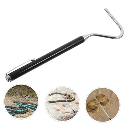 POPETPOP Retractable Reptile Catching Hook Snake Catcher for Reptiles Snake Capture Hook