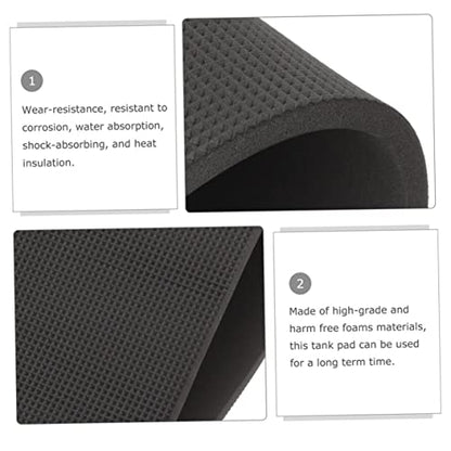 Aquarium Bottom Mat Kit Terrarium Cages Tank Pad Turtle Tank Fish Tanks Gecko Snake Crested Betta Fish Tank Pond Pump Reptile Substrate Fish Tank Gravel Enclosure Black Cotton - size: 60.00X40.00X0.60CM