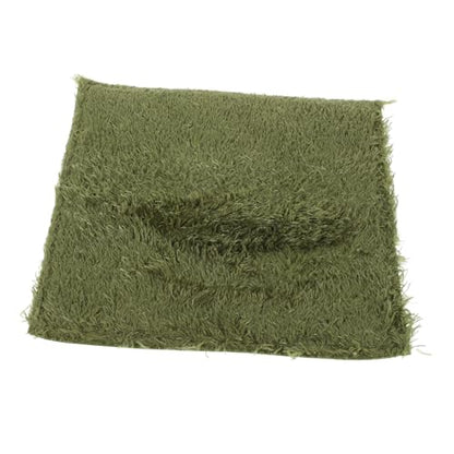 BESPORTBLE Reptile Carpet Mat Breathable and Comfortable Terrarium Liner for Lizards Frogs and Tortoises Easy to Cut for Moisture Retaining Imitation Grass Bedding - size: 20.00X20.00X0.50CM