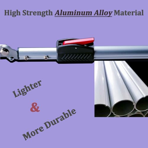 55''-87'' Telescopic Snake Grabber Tongs, Professional Reptile Handling Tool with Wide Jaw for Safe Catching & Relocation of Dangerous Snakes,Perfect for Wildlife Experts & Pet Owners