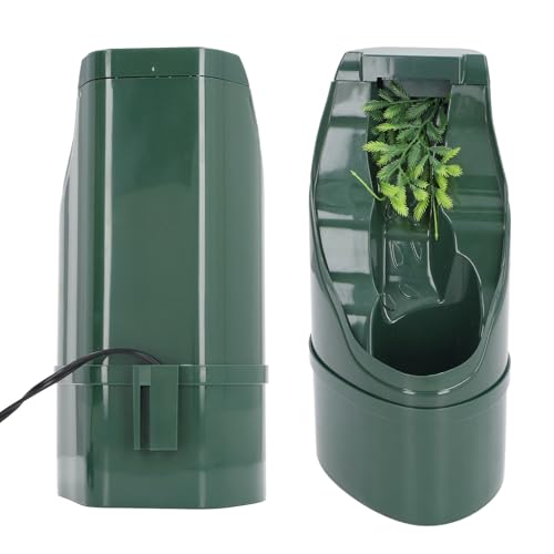 CHICIRIS Reptile Drinking Fountain, Water Dripper for Lizard Snake Spider with Pump, Artificial Plant Foliage for Reptile