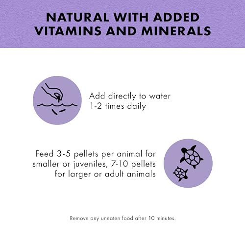 Zilla Pet Aquatic Turtle Sticks, Natural with Added Vitamins and Minerals, Nutrient-Rich Floating Food for Turtles, 4.5 oz