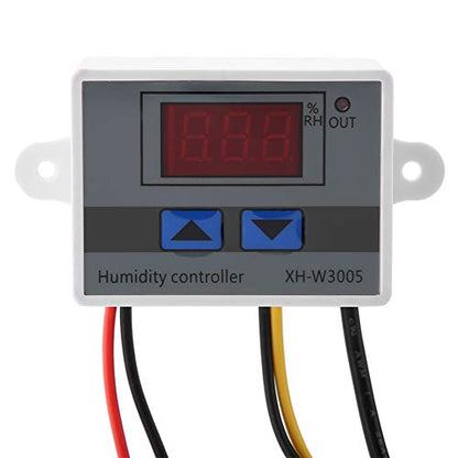 FTVOGUE XH-W3005 Digital Humidity Controller Humidity Controller Humidity Control Switch 0~99%RH 12V 24V 220V[220V] Temperature and Humidity Sensor