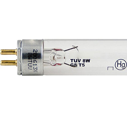 LSE Lighting Replacement Light Bulb for Aquanetics UV 8W | G8T5 Bi-Pin Base | 12" Quartz Glass | High Performance Ultraviolet Bulb | Designed in USA