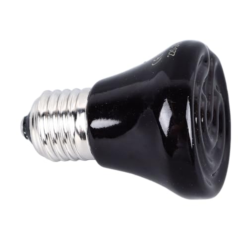 Reptile Heat Lamp, Ceramic Heat Emitter No Light Emitting Heat Bulbs for for Reptiles AmphibianTerrarium Bearded Dragon Lizard Snake Turtle Chicken Dog Cats Parrots (50w) - size: 50 Watts