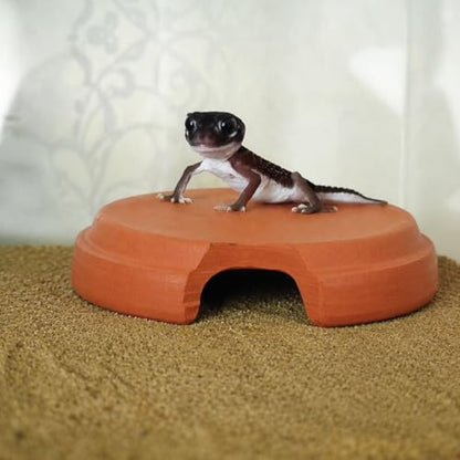 Terracotta Snake Hide, Reptile Hide Cave for Geckos Scorpions, Terrarium Decor Reddish Brown 100g, Small Reptile Hide (Diameter: - size: Small Reptile Hide (Diameter:
