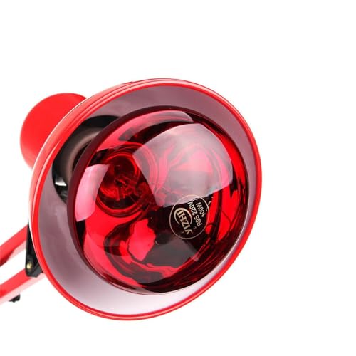 100W IR Infrared Heat Lamp Light Therapy Pain Relief Body Muscle Massage Infrared Red Heat Light Therapeutic Therapy Lamp Relieve Body Joint Pain Muscle Aches Portable Home USE