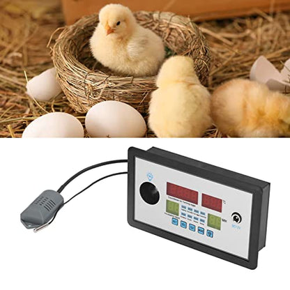 Zerodis Poultry Incubator Thermostat, Humidity and Temperature Intelligent Egg Incubator Thermostat Reptile Incubator Thermostat Incubator Thermostat for Duck Goose Eggs