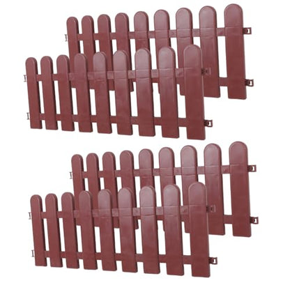 4pcs Outdoor Tortoise Enclosure: Pet Playpen Animal Barrier Fence Decorative Garden Fence Panel for Reptiles Pets Small Animals Outdoor Yard Landscape Patio