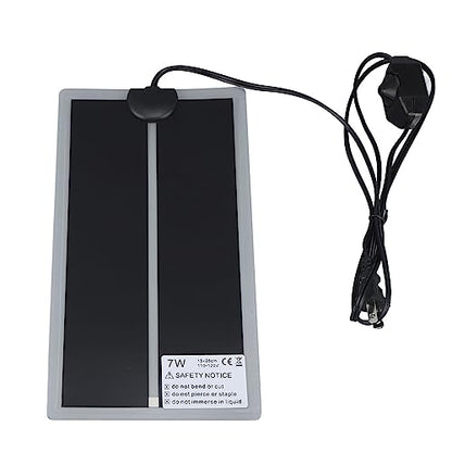 Reptile Heat Pad Under Tank Heater Terrarium Heating Mat for Snakes Lizards Turtles PET Tear Tough Safe (7W) - size: 7W