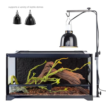 Reptile Lamp Stand, 35 Inches Adjustable Heat Lamp Fixture Stand, Terrarium Stand for Holding Reptile Light Fixture and Heating Bulbs