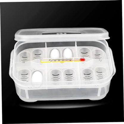 Reptile Incubation Box Reptile Incubator Egg Tray Hatching Box with 12 Grids for Turtle Gecko Lizards Mane, Reptile Incubation Box