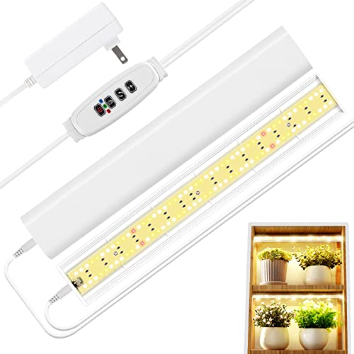 FOXGARDEN Grow Light Strip for Indoor Plants, Full Spectrum 192 LED Bright Grow Lamp with Auto On/Off Timer 4/8/12H, 10 Dimmable Brightness, 2 Packs - color: Dual Heads