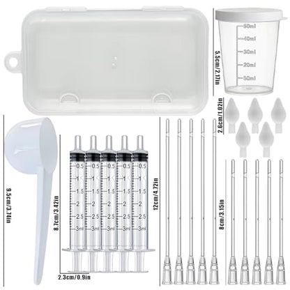 Baby Bird Feeding Syringe Set, Pet Parrot Milk Feeding Syringe with Tubes, Parrot Feeding Tubes Measuring Tools for Feeding Pets Scientific Industrial Labs… (5 pcs 3ml) - color: 5 pcs 3ml