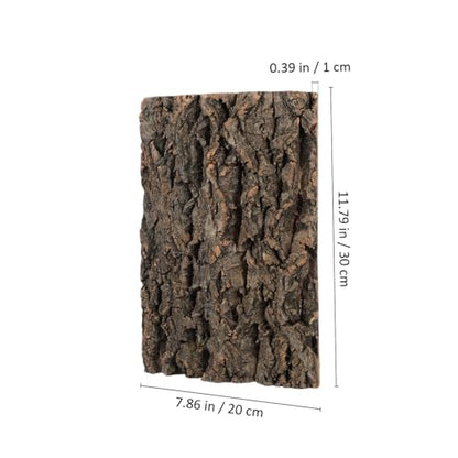 TOYANDONA 2pcs Cork Bark for Reptiles Tree Bark Hideout for Aquariums and Terrariums Climbing Surface for Bearded Dragons and Lizards Flexible Configuration for Any Fish Tank
