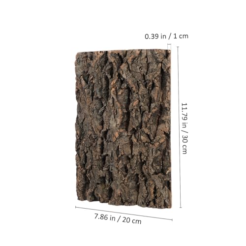 BESPORTBLE 2pcs Cork Bark Aquarium Decor Natural Tree Bark Hideout for Reptiles Bearded Dragon and Lizard Tank Versatile Trimmable Easy to Assemble Background for Habitat Enrichment