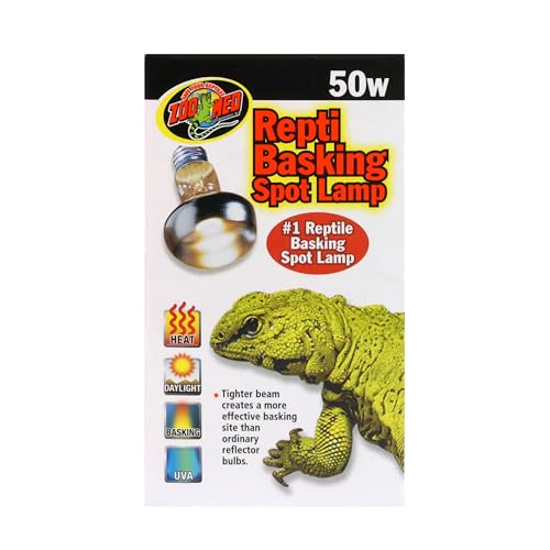 Zoo Med Repti Basking Lamp 50 Watt for Reptiles - color: White, size: 50 Watts