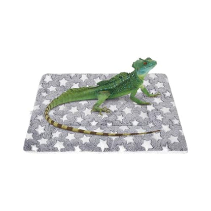 Pet Sleeping Mat Reptile Sleeping Bag Ultra Soft Cushion for Small Pets Comfortable Plush Sleeping Bag for Lizards, Leopard Iguanas, Reptiles and Other Small Animals (Grey)