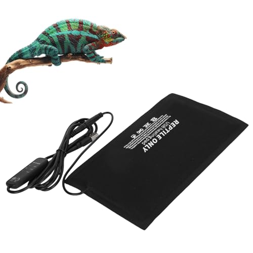GOWENIC Reptiles Heating Pad, USB Temperature Control Heating Mat for Small Animals, Reptile Heat Pad for Turtles Lizard (Medium Size) - size: Medium Size