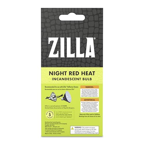 Zilla Incandescent Bulb, Night Red, Ideal for Nocturnal Reptile Species - size: 150 Watts, style: Night Red