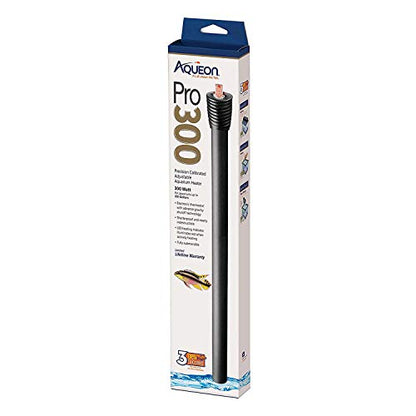 Aqueon Pro 300 Submersible Aquarium Fish Tank Heater, 300 Watts, For Up To 100 Gallon Fish Tanks - size: 300 Watts