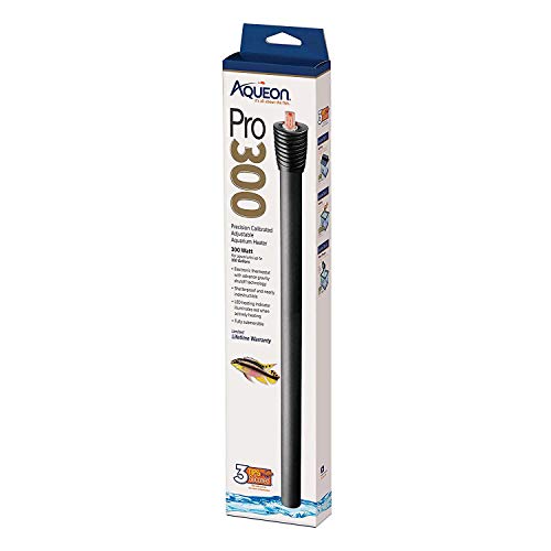 Aqueon Pro 300 Submersible Aquarium Fish Tank Heater, 300 Watts, For Up To 100 Gallon Fish Tanks - size: 300 Watts
