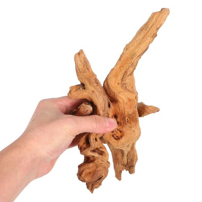 Natural Aquarium Driftwood 2pcs Mini Fish Tank Decoration 10-15cm 25-30cm Freshwater Wood for Reptile Terrarium Climbing Branch and Aquascaping