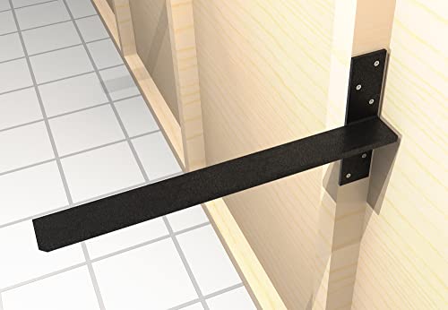（2-Pack） Free Hanging T Shelf Bracket, Solid Heavy Duty Steel Knee Wall Hidden Granite Countertop Support Floating Bracket Hardware, Universal ,20 Inch , DIY Projects , Screws Included - size: 20