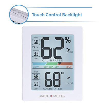 AcuRite Pro Humidity Meter & Thermometer, Hygrometer with Backlight - color: Hygrometer with Backlight
