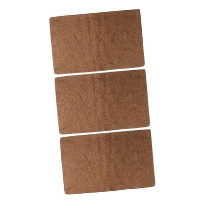 BESTonZON 3pcs Reptile Accessories Cozy Reptile Mat Cypress Mulch Bed Mat for Pet Tanks