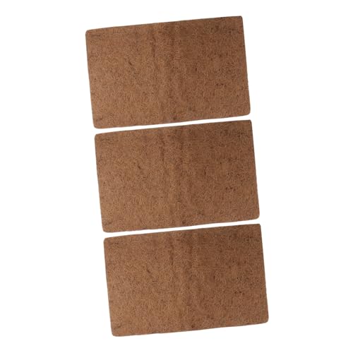 BESTonZON 3pcs Reptile Accessories Cozy Reptile Mat Cypress Mulch Bed Mat for Pet Tanks