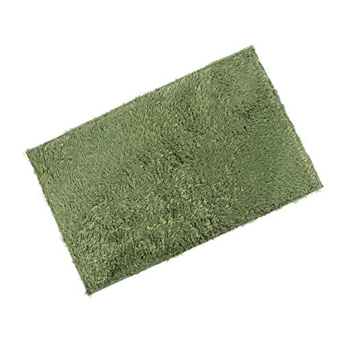 Crawl Carpet for Horned Frogs and Tortoises Green Artificial Moss Bedding for Reptiles Washable Reusable Moisture Retaining Cushion for Terrariums and Habitats