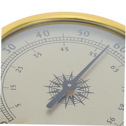 Golden Hygrometer for Reptile Terrarium and Room Use, 72mm Stainless Steel and Glass, High Precision 2.5 Accuracy with 2% Rh Resolution, Stable and Reliable Analog Humidity