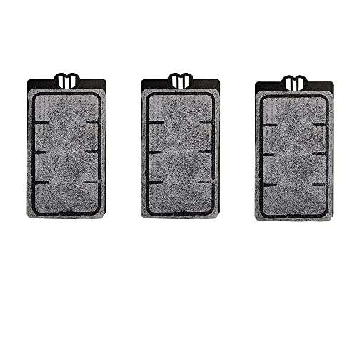 Aquarium Filter Cartridges Suit for 3.5W 280L/H Low-Water Fish Tank Filter Turtle Tank Reptiles Amphibians Frog Crab Cichlids Newt Filter Plate(Cartridges-3PCS) - size: Cartridges-3PCS