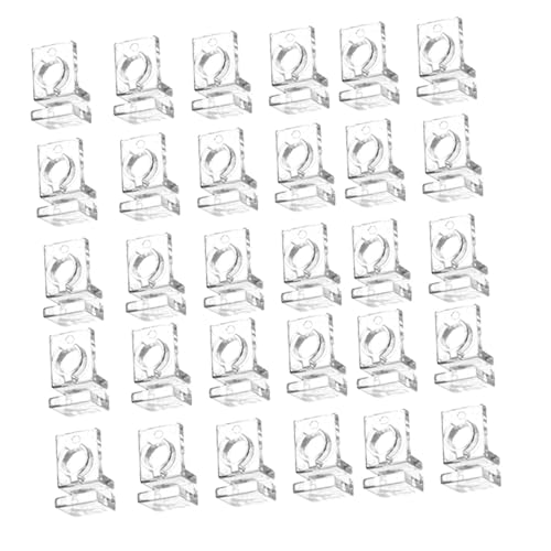 30Pcs Aquarium Lid Clips Water Pipe Fixing Clamps Clamps Aquarium Lid Support Brackets, for 5mm - size: for 5mm
